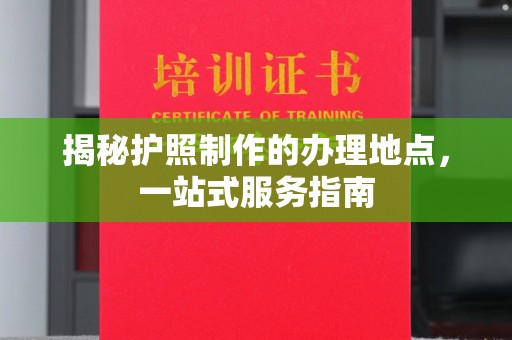 唐河揭秘护照制作的办理地点，一站式服务指南